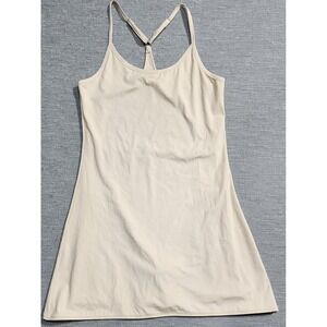 Kimberly C Womens Beige Active Romper Dress w/Shorts Pockets Size M Tennis Golf